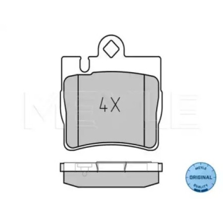 Колодки тормозные (задние) MB S-class (W220/ C215) 98-06 025 230 7815