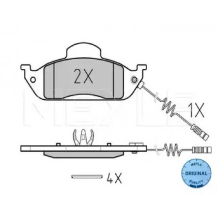 Колодки тормозные (передние) MB ML-class (W163) 98-05 025 231 9317/W