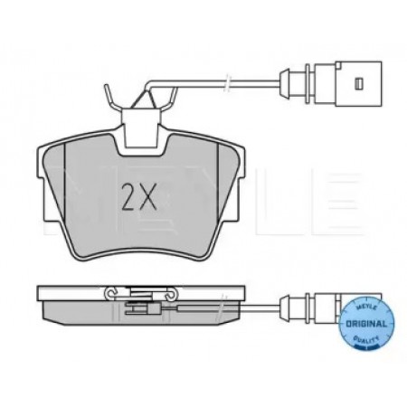 Колодки тормозные (задние) VW T4 1.8-2.8 90-03 (с датчиком) 025 232 2416/W