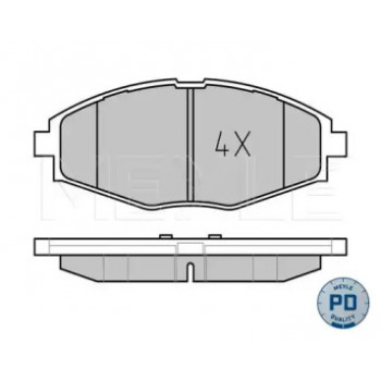 Колодки тормозные (передние) Daewoo Lanos/Matiz 98- 025 232 4117/PD