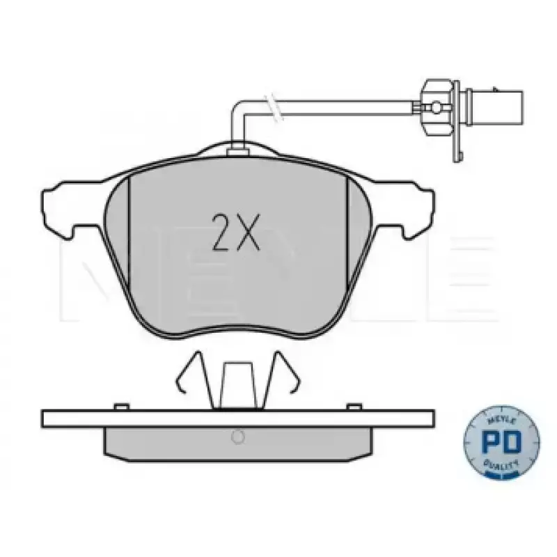 Колодки тормозные (передние) Seat Alhambra/VW Sharan 1.8-1.9 TDI 95-10 (с датчиками) 025 232 6920/PD