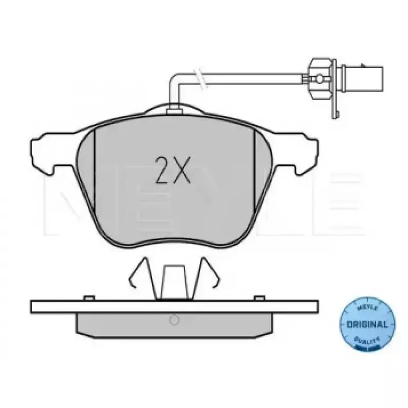 Колодки тормозные (передние) Seat Alhambra/VW Sharan 1.8-1.9 TDI 95-10 (с датчиками) (161.6x19.4) 025 232 6920/W