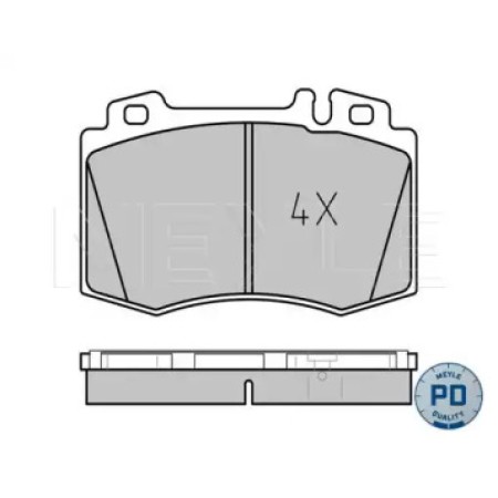 Колодки тормозные (передние) MB S-class (W220) 98-05 025 232 7117/PD