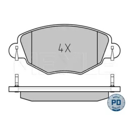 Колодки тормозные (передние) Ford Mondeo III 00-07 (Bosch) 025 232 7918/PD