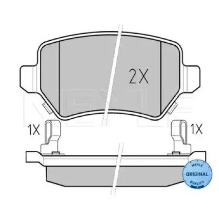 Колодки тормозные (задние) Opel Combo 01- (с датчиком) 025 234 1715/W