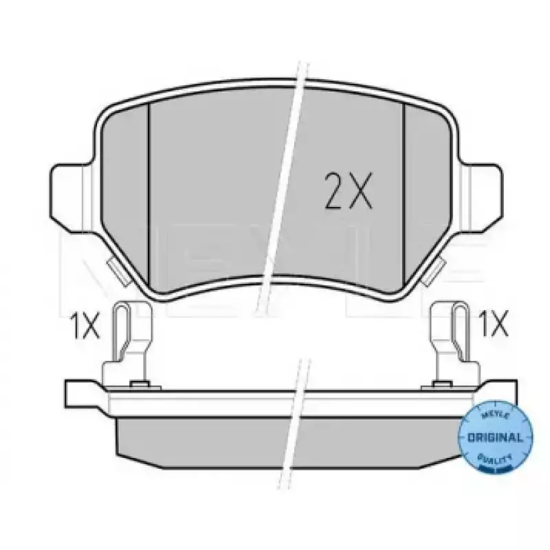 Колодки тормозные (задние) Opel Combo 01- (с датчиком) 025 234 1715/W