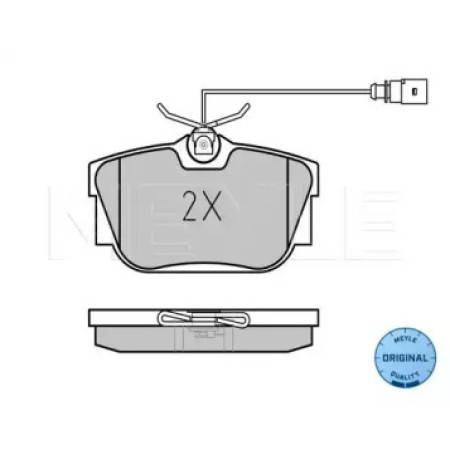Колодки тормозные (задние) VW T4 98-00- R16 (с датчиками) 025 234 4616/W