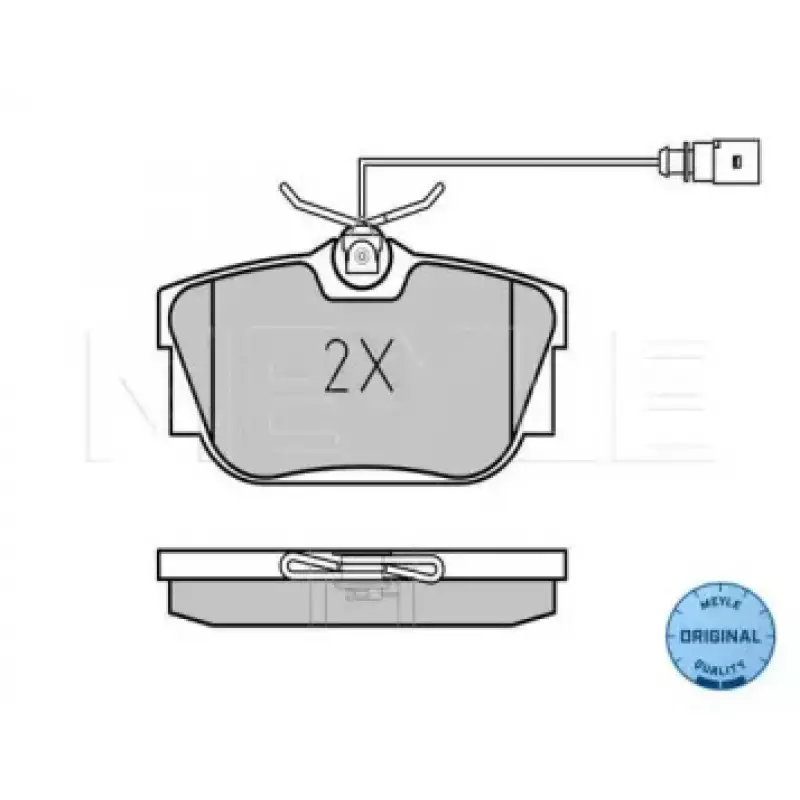 Колодки тормозные (задние) VW T4 98-00- R16 (с датчиками) 025 234 4616/W