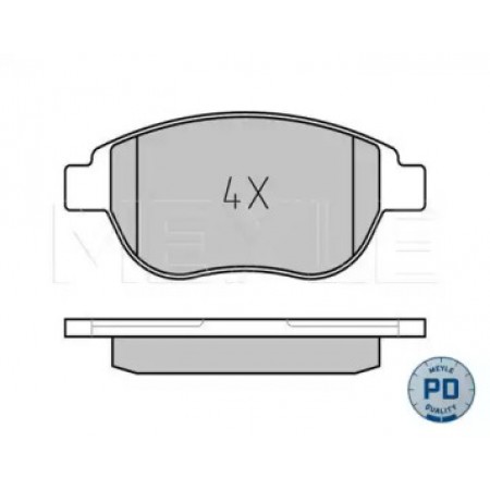Колодки тормозные (передние) Citroen Berlingo 00-11/C4 1.6 THP/VTi 04-/Peugeot 207/307 02- (Bosch) 025 236 0019/PD