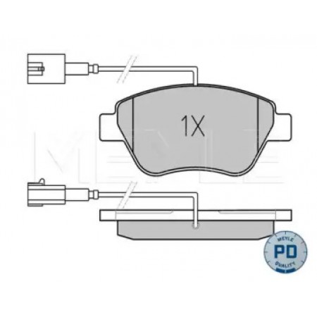 Колодки тормозные (передние) Fiat Doblo/Citroen Nemo/Peugeot Bipper 08- (Bosch) 025 237 0517/PD