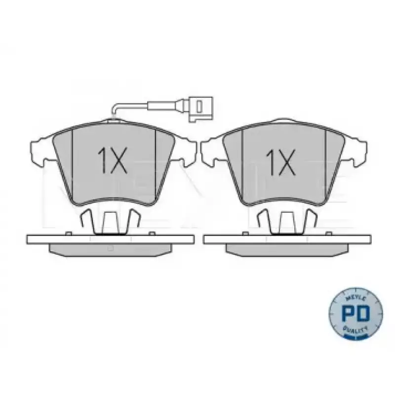 Колодки тормозные (передние) VW T5 03- (с датчиком) 025 237 4619/PD