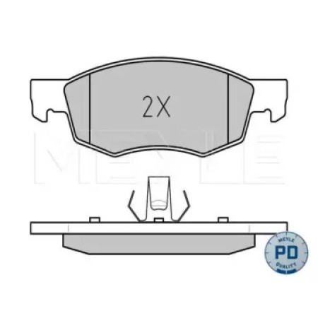 Колодки тормозные (передние) Fiat Doblo 01- (Ate) 025 238 4218/PD