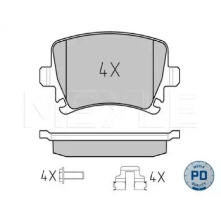 Колодки тормозные (задние) VW Caddy 04- (Platinum) 025 239 1417/PD