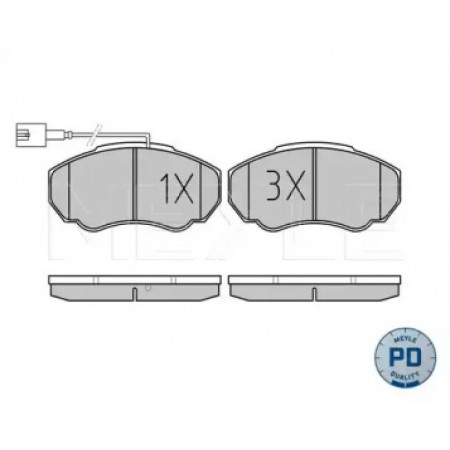 Колодки тормозные (передние) Citroen Jumper/Fiat Ducato/Peugeot Boxer 02- R15 025 239 1719/PD