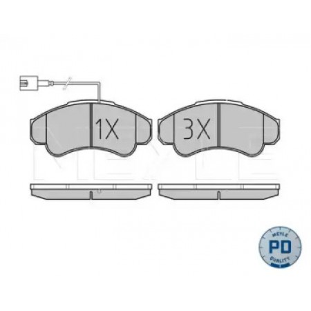 Колодки тормозные (передние) Citroen Jumper/Fiat Ducato/Peugeot Boxer 02- R16 025 239 1919/PD