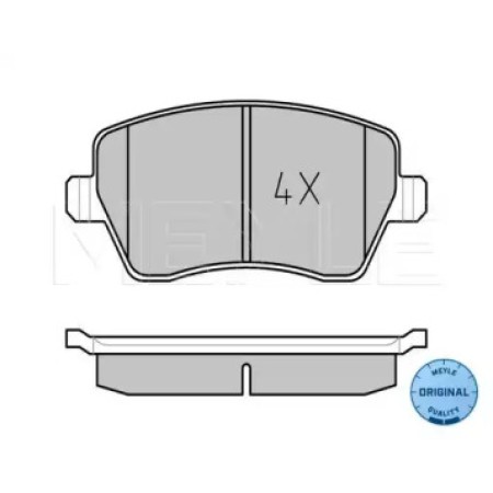 Колодки тормозные (передние) Renault Kangoo 08- (TRW) (116.5/52.6/17.3mm.) 025 239 7317