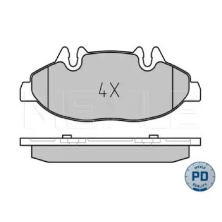 Колодки тормозные (передние) MB Vito (W639) 03- (Platinum) 025 240 0720/PD