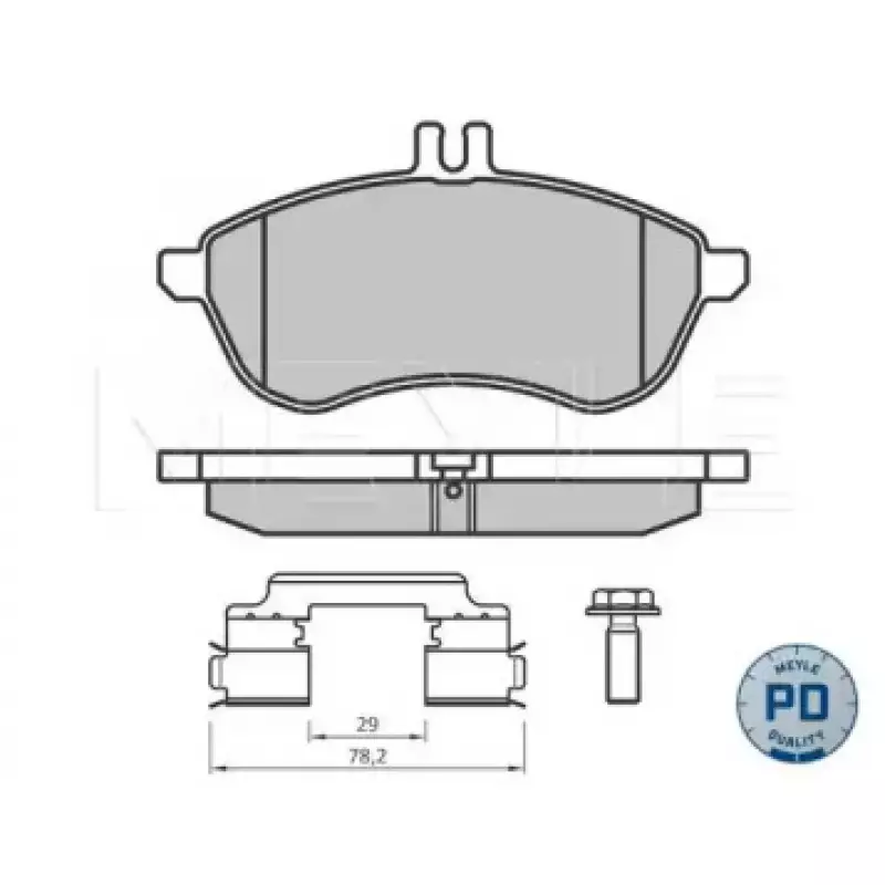 Колодки тормозные (передние) MB C-class (S204/W204)/E-class (S212/W212) 07-      025 243 0620-2/PD