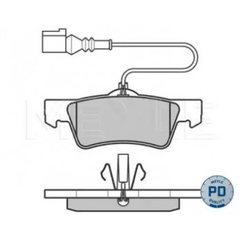 Колодки тормозные (задние) VW T5 03- (Ate) (с датчиком) 025 243 6719/PD