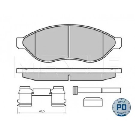 Колодки тормозные (передние) Citroen Jumper/Fiat Ducato/Peugeot Boxer 06- (Platinum) 025 244 6819-2/PD