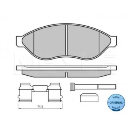 Колодки тормозные (передние) Citroen Jumper/Fiat Ducato/Peugeot Boxer 06-  025 244 6819/W1