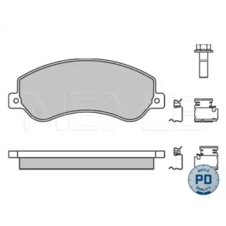Колодки тормозные (передние) Ford Transit 06- (RWD) (Bosch)/(с датчиками) 025 244 8419/PD