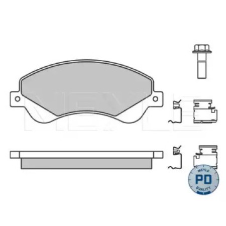 Колодки тормозные (передние) Ford Transit V347 06- (FWD) (Bosch) Q+ (с датчиком) 025 244 8518/PD
