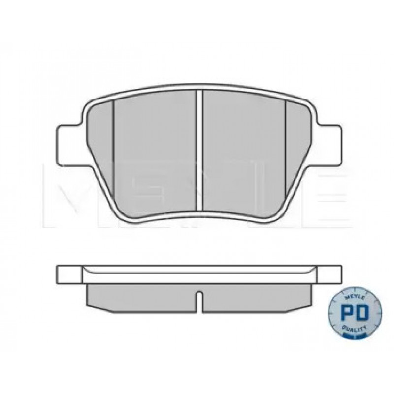 Колодки тормозные (задние) VW Caddy 10- (Platinum) 025 245 6317/PD
