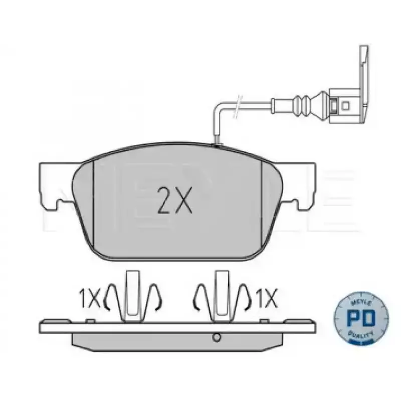 Колодки тормозные (передние) VW T5 09- 025 246 2318/PD