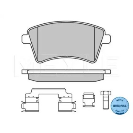 Колодки тормозные (передние) Renault Kangoo 08- (131/62.3/17.5mm.) 025 246 9317