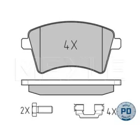 Колодки тормозные (передние) Renault Kangoo 08- 025 246 9318/PD