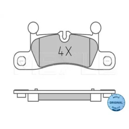 Колодки тормозные (задние) VW Touareg/Porsche Cayenne 10- (187.5x75.5) 025 247 2116