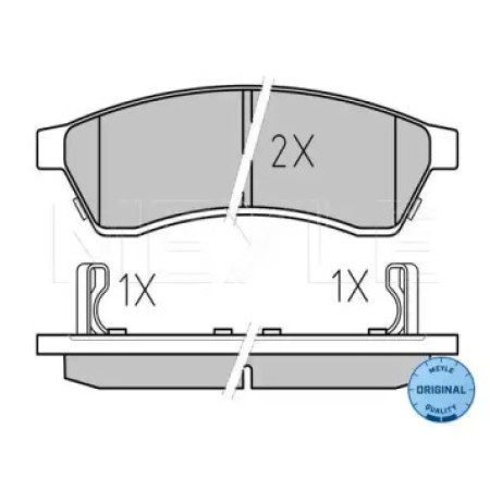 Колодки тормозные (задние) Chevrolet Epica 2.0-2.5 05- (121.1x14.7) 025 247 4414/W