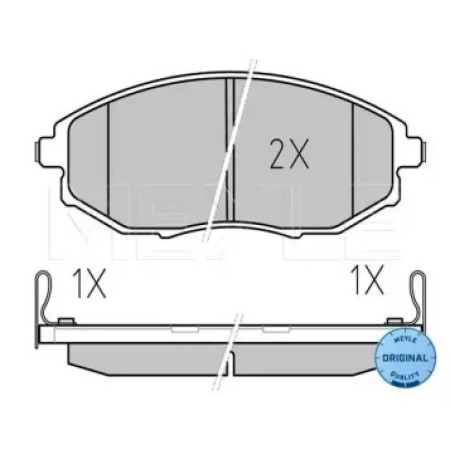 Колодки тормозные (передние) Chevrolet Epica 2.0-2.5D 05- 025 248 6417/W