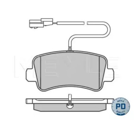 Колодки тормозные (задние) Renault Master/Opel Movano 10- (однокатк.) 025 251 1218/PD