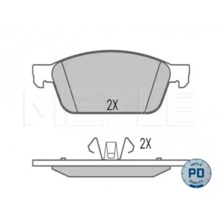 Колодки тормозные (передние) Ford Connect II/Focus III 13- (Ate - Teves) 025 257 3618/PD