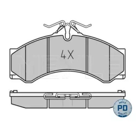 Колодки тормозные (передние/задние) MB Sprinter 408-416/VW LT 46 96- (Platinum) 025 290 7620/PD