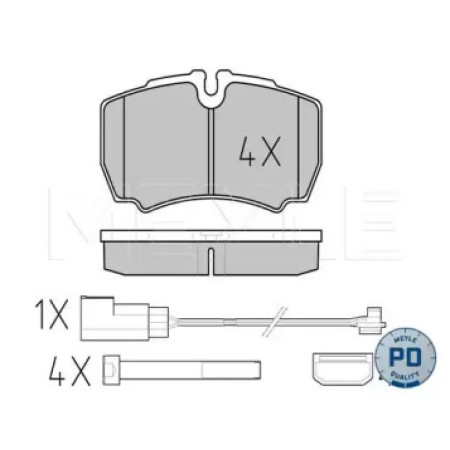 Колодки тормозные (задние) Ford Transit 2.3 16V 06-14 025 291 2320-1/PD