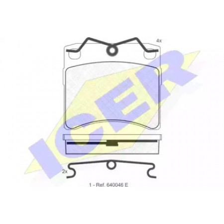 Колодки тормозные (передние) VW T4 1.9-2.5D 90-03 140895