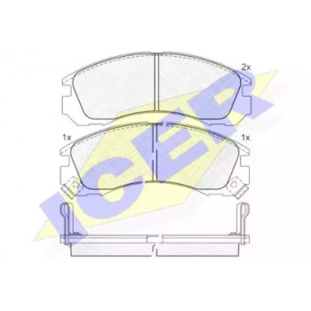 Колодки тормозные (передние) Mitsubishi Outlander/Lancer/Pajero 140979