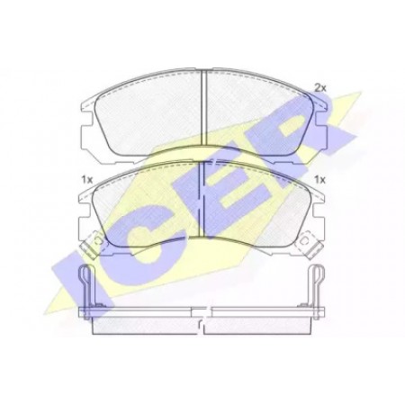 Колодки тормозные (передние) Mitsubishi Outlander/Lancer/Pajero 140979