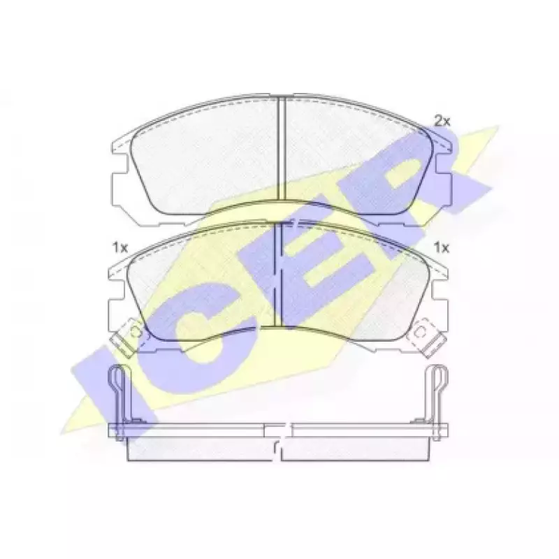 Колодки тормозные (передние) Mitsubishi Outlander/Lancer/Pajero 140979