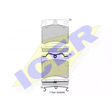 Колодки тормозные (передние) VW T4 90-03 (Lucas - Girling) 141168