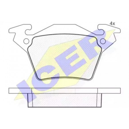 Колодки тормозные (задние) MB Vito (W638) CDI 98- (Bosch) 141284