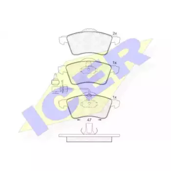 Колодки тормозные (передние) VW T4 90-03 R15 (с датчиком)/(Ate-Teves) 141320
