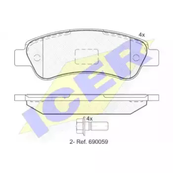 Колодки тормозные (задние) Fiat Ducato/Citroen Jumper/Peugeot Boxer 06- (Bosch) 141804