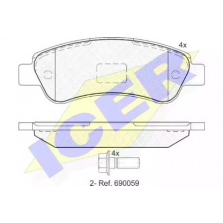 Колодки тормозные (задние) Fiat Ducato/Citroen Jumper/Peugeot Boxer 06- (Bosch) 141804