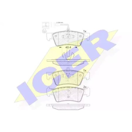Колодки тормозные (задние) VW T5 03- (Ate-Teves)/(с датчиком) 141816