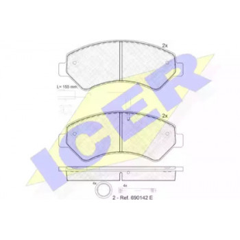 Колодки тормозные (передние) Citroen Jumper/Fiat Ducato/Peugeot Boxer 2.0-3.0HDi 06- R16(с датчиком) 141836-203