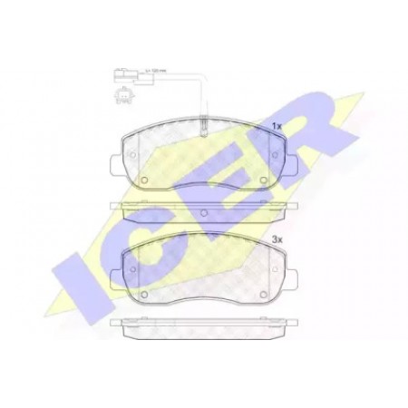 Колодки тормозные (передние) Renault Master III/Opel Movano 10- (Brembo)/(с датчиком) 141999